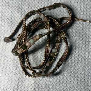 Chan Luu Multi-Tone Beaded Wrap Bracelet